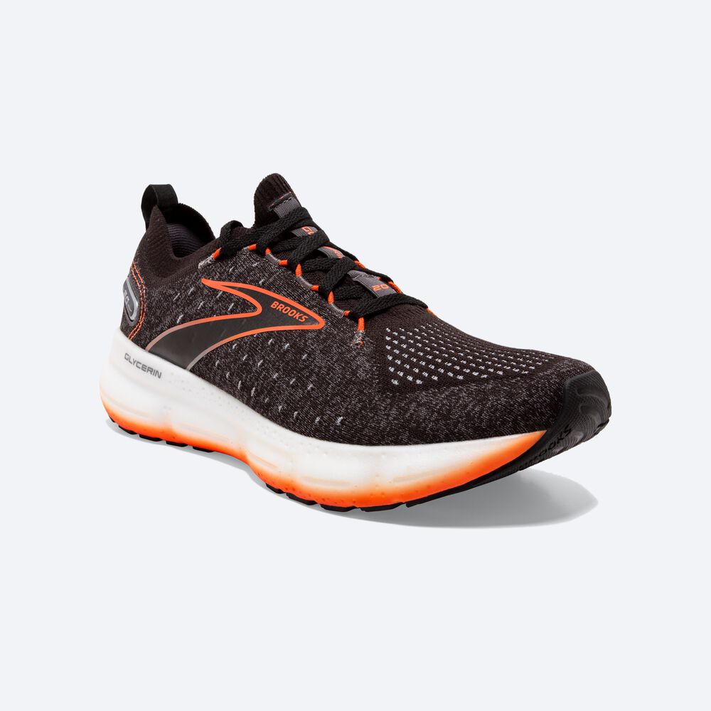 Brooks Glycerin StealthFit 20 Férfi Futócipő Fekete | HU427531