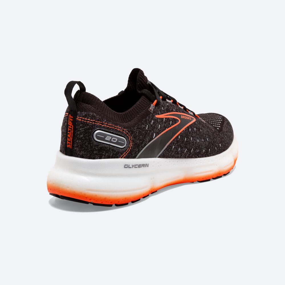 Brooks Glycerin StealthFit 20 Férfi Futócipő Fekete | HU427531