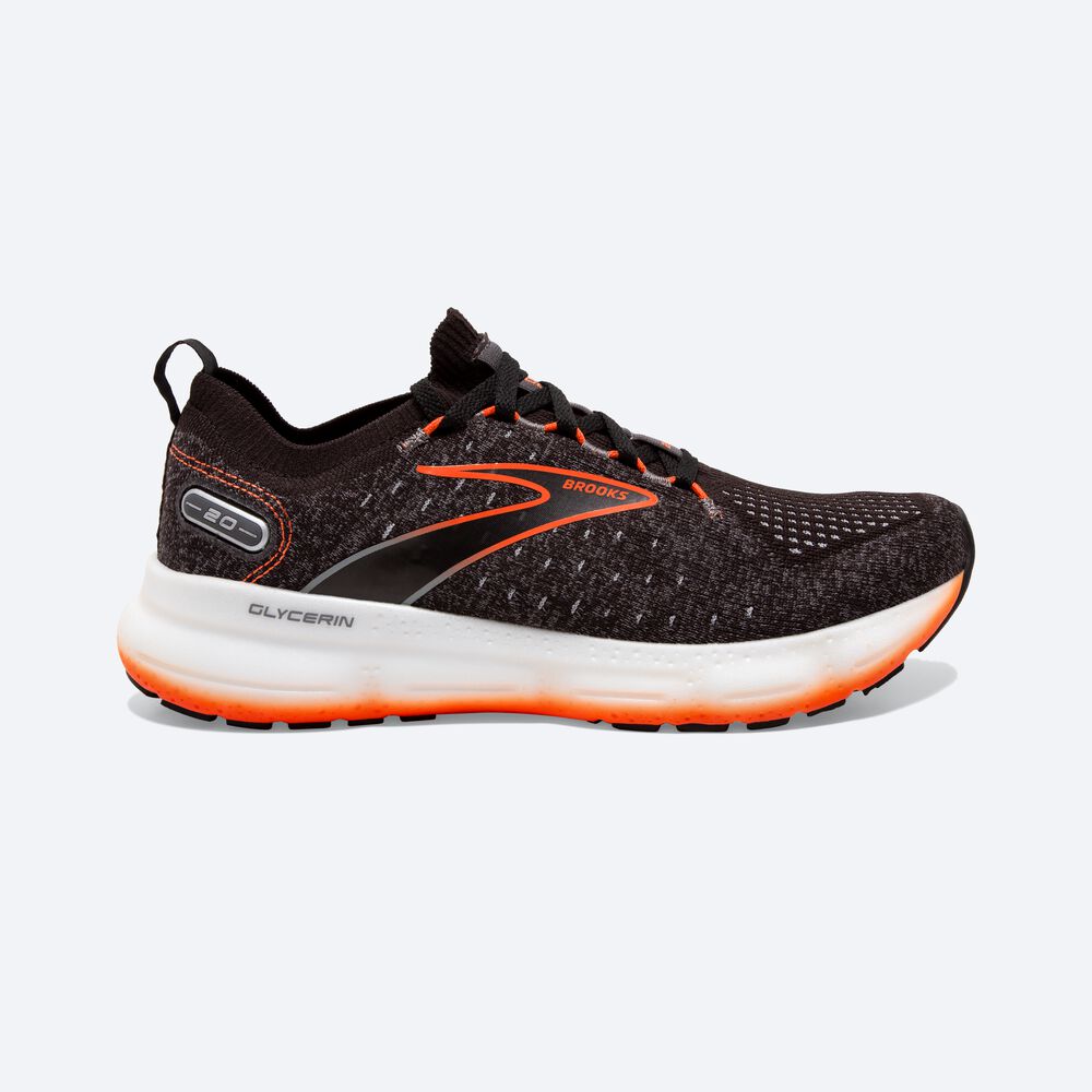 Brooks Glycerin StealthFit 20 Férfi Futócipő Fekete | HU427531