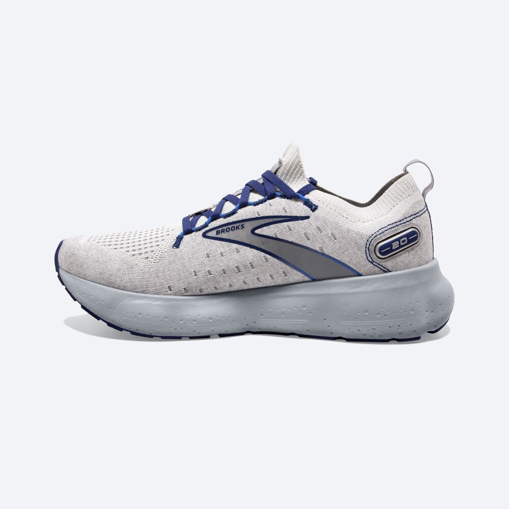 Brooks Glycerin StealthFit 20 Férfi Futócipő Szürke/Kék | HU462789