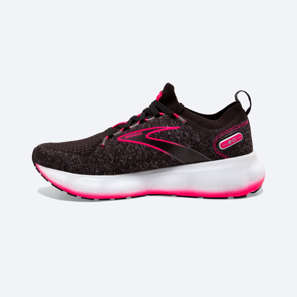 Brooks Glycerin StealthFit 20 Női Futócipő Fekete/Rózsaszín | HU035487