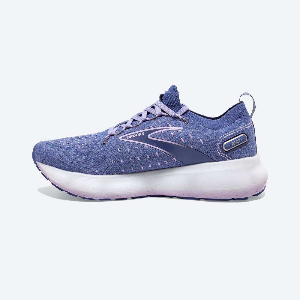 Brooks Glycerin StealthFit 20 Női Futócipő Kék/Fehér | HU402831