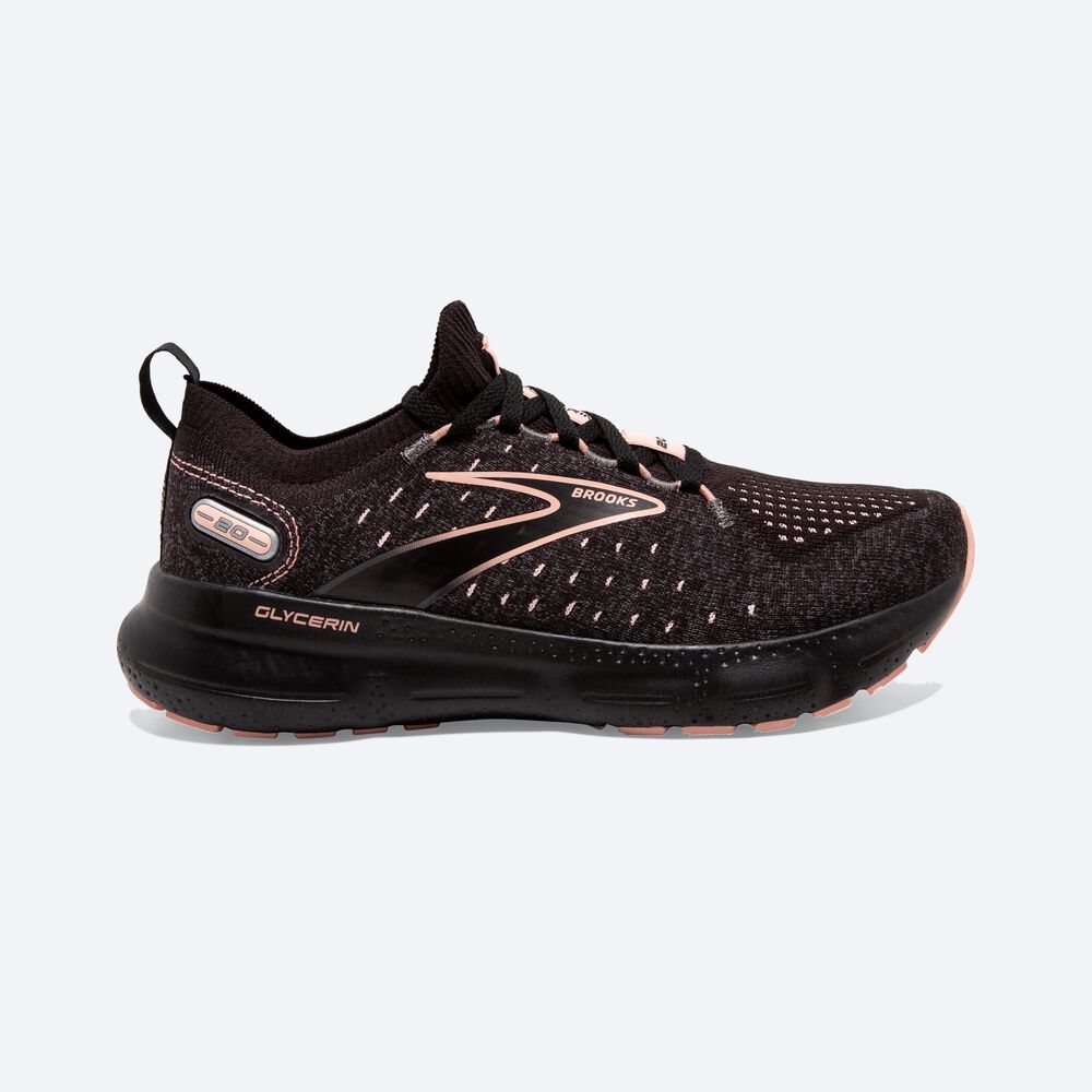 Brooks Glycerin StealthFit 20 Női Futócipő Fekete | HU419825