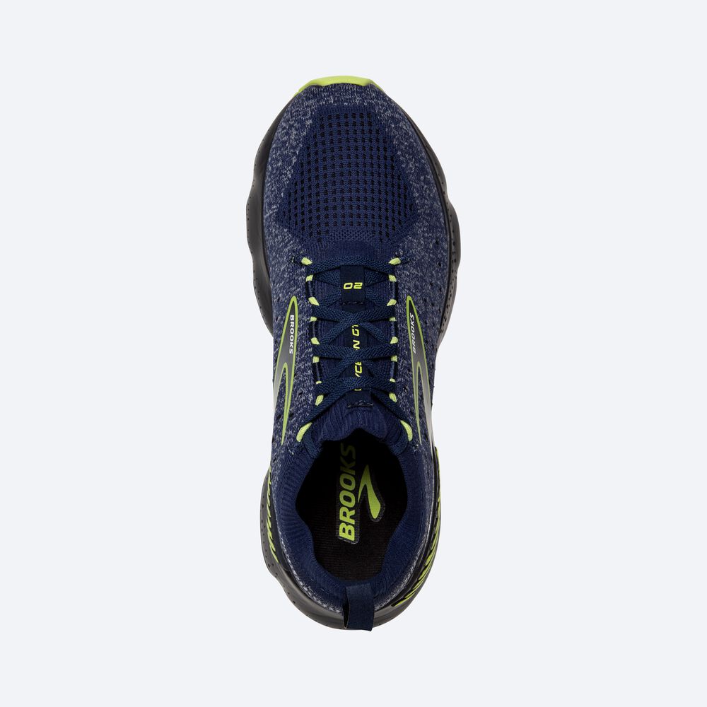 Brooks Glycerin StealthFit GTS 20 Férfi Futócipő Kék/Világos Zöld | HU238976