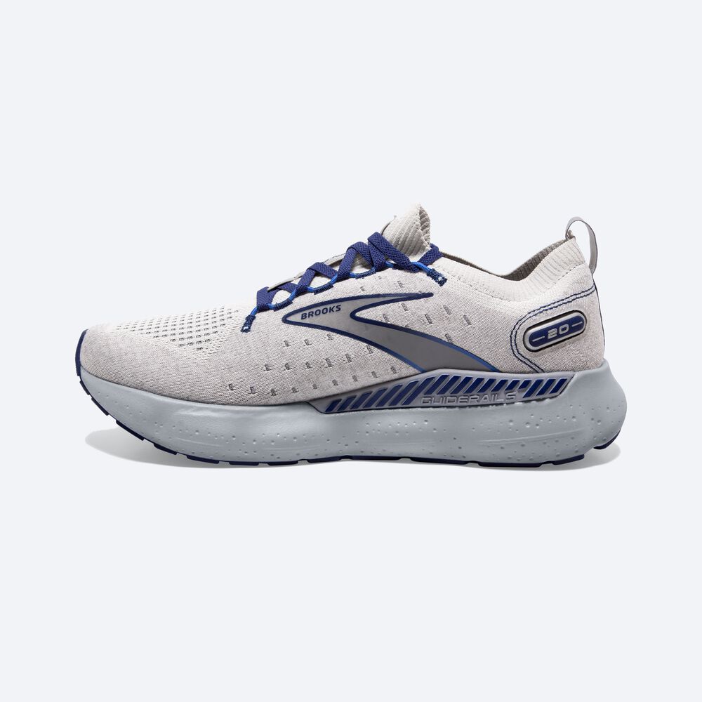 Brooks Glycerin StealthFit GTS 20 Férfi Futócipő Szürke/Kék | HU294183