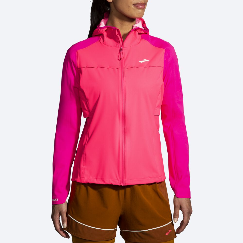 Brooks High Point Waterproof Női Kabát Rózsaszín | HU823645