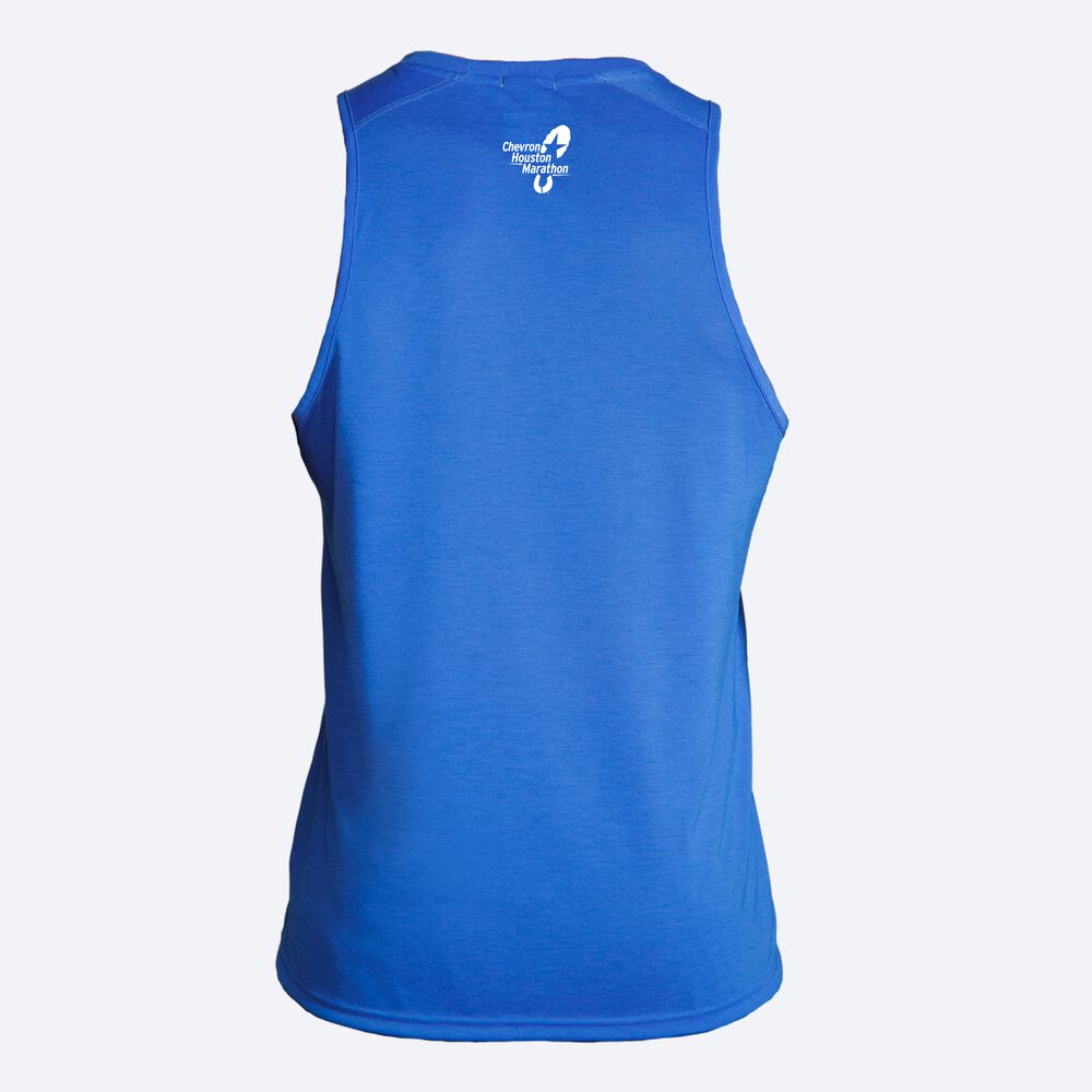 Brooks Houston23 Distance Tank 2.0 Férfi Ujjatlan Póló Kék | HU803547