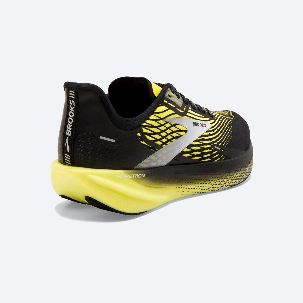 Brooks Hyperion Max Férfi Futócipő Fekete/Sárga/Fehér | HU136594