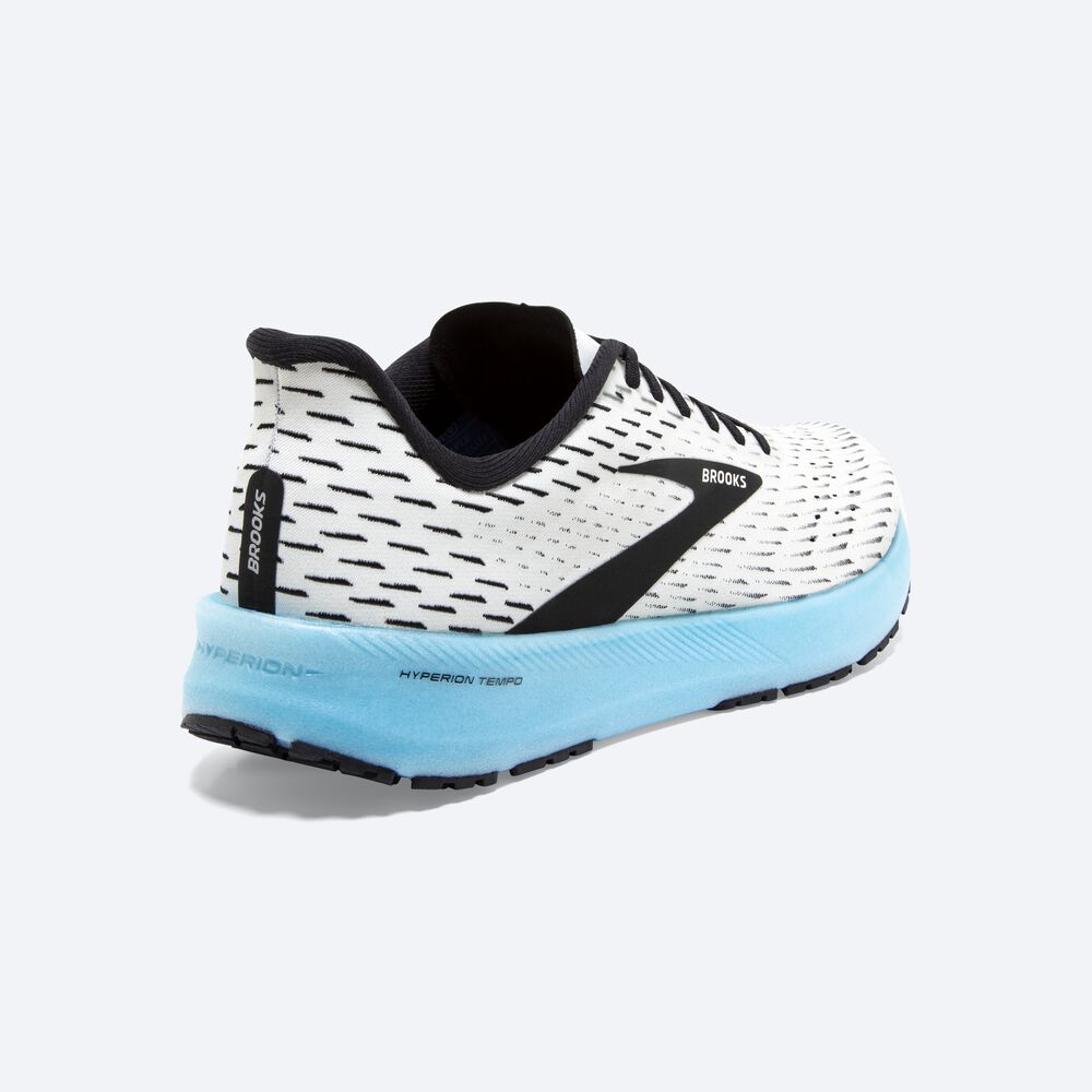 Brooks Hyperion Tempo Férfi Futócipő Fehér/Fekete/Világos Türkiz | HU357126