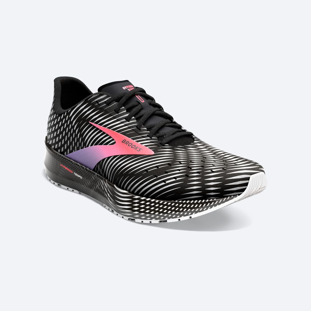 Brooks Hyperion Tempo Női Futócipő Fekete/Korall/Lila | HU249573