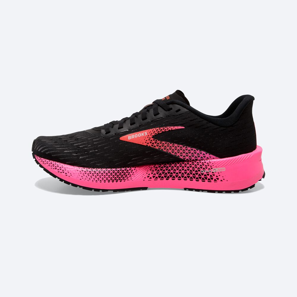 Brooks Hyperion Tempo Női Futócipő Fekete/Rózsaszín/Korall | HU276139