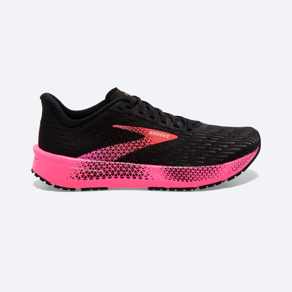 Brooks Hyperion Tempo Női Futócipő Fekete/Rózsaszín/Korall | HU276139