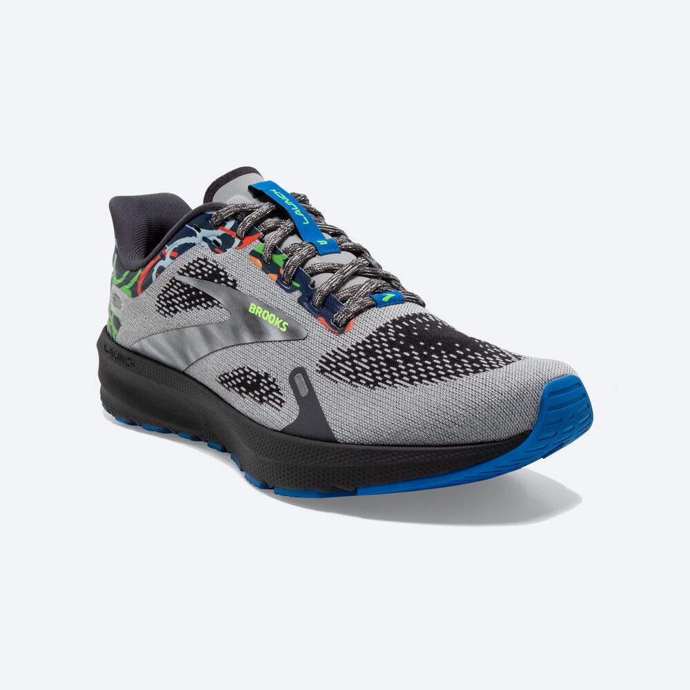 Brooks Launch 9 Férfi Futócipő Szürke/Kék | HU534801