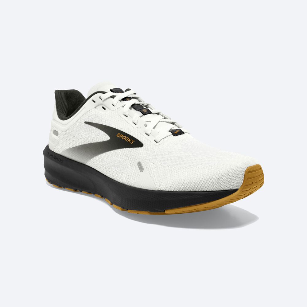 Brooks Launch 9 Női Futócipő Fehér/Fekete/Barna | HU870456