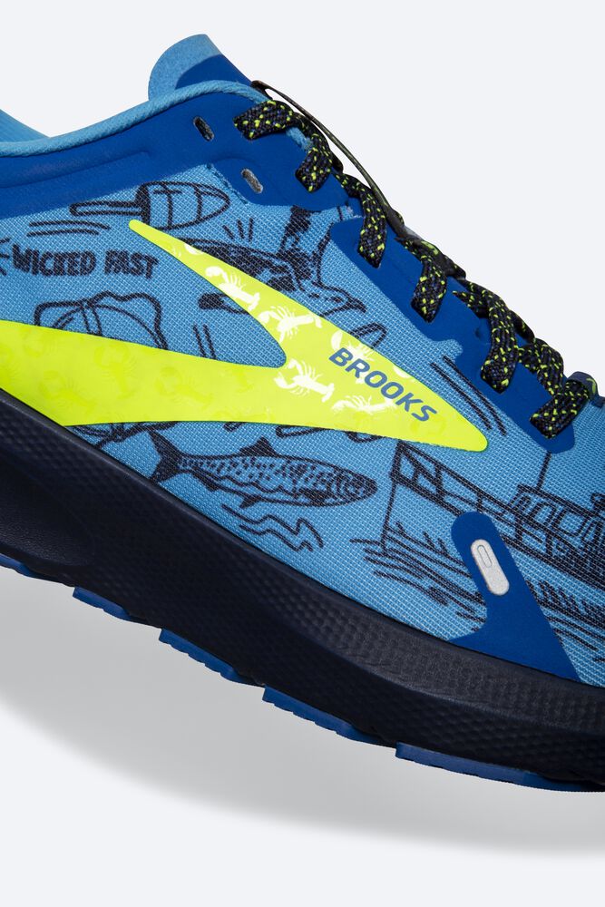 Brooks Launch 9 Női Futócipő Kék/Sötétkék | HU781692