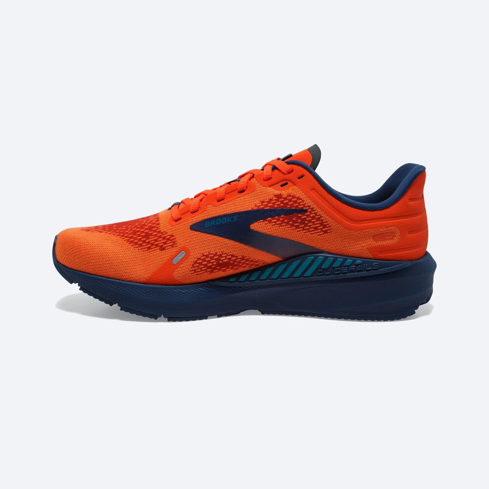 Brooks Launch GTS 9 Férfi Futócipő Barna/Türkiz | HU579861