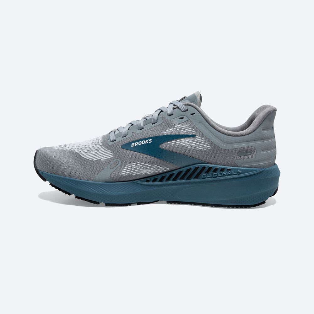 Brooks Launch GTS 9 Férfi Futócipő Szürke/Fehér | HU964502