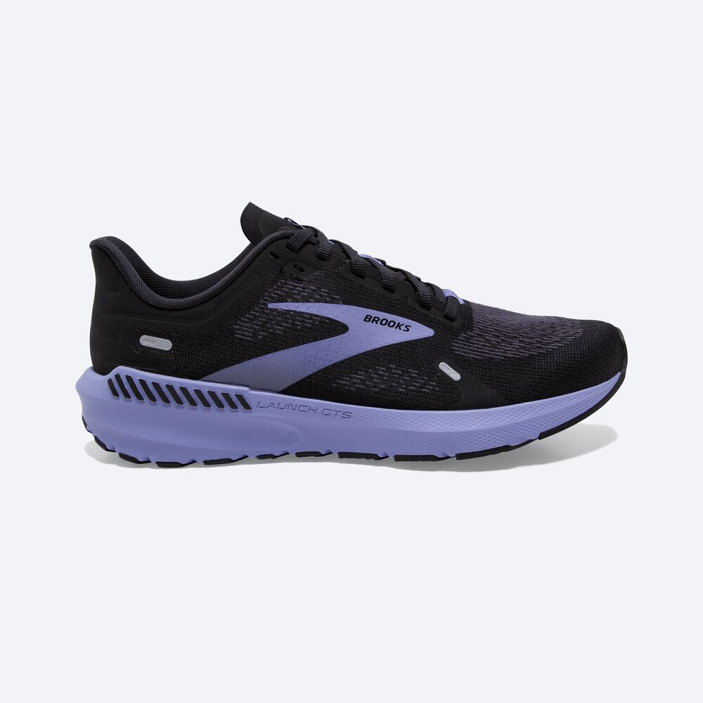 Brooks Launch GTS 9 Női Futócipő Fekete/Lila | HU568491