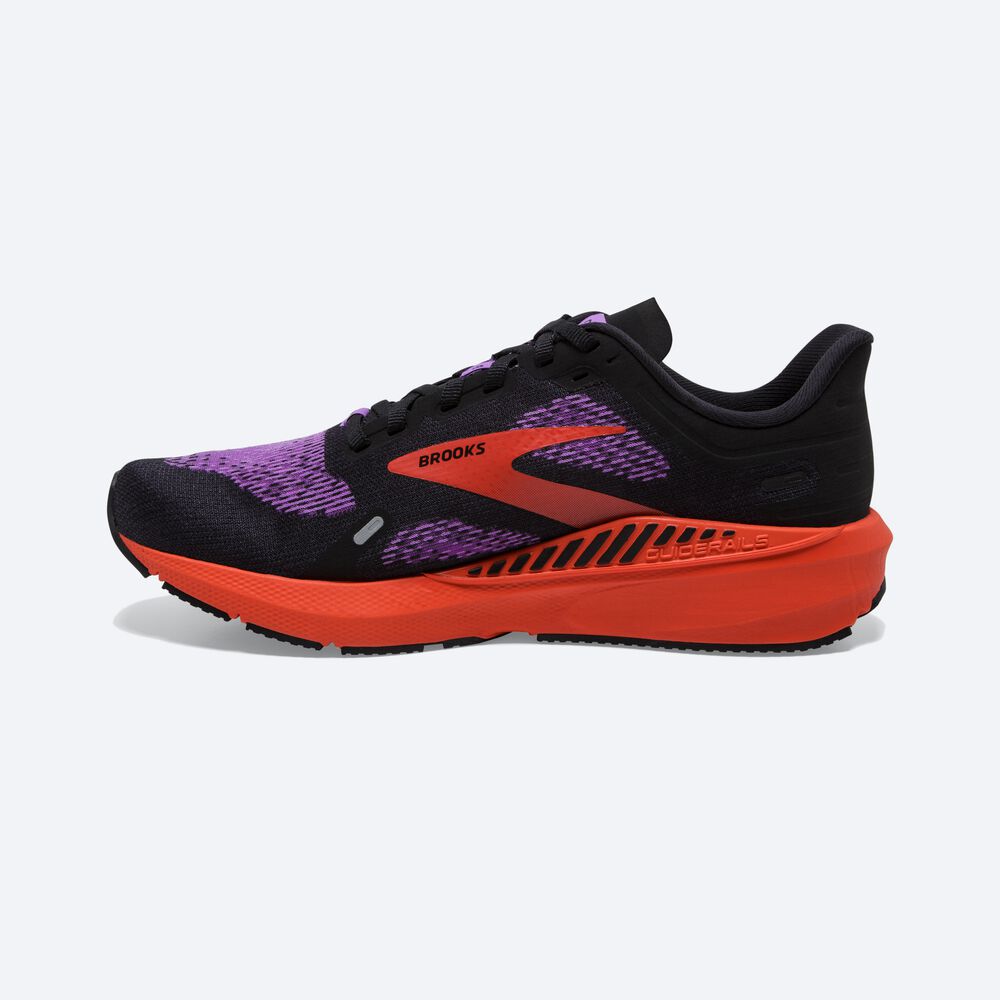 Brooks Launch GTS 9 Női Futócipő Fekete/Virágos | HU981564