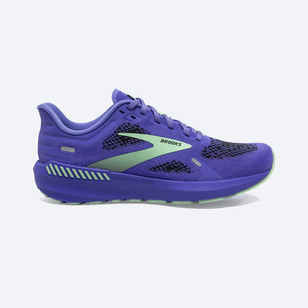 Brooks Launch GTS 9 Női Futócipő Kék/Zöld | HU341906