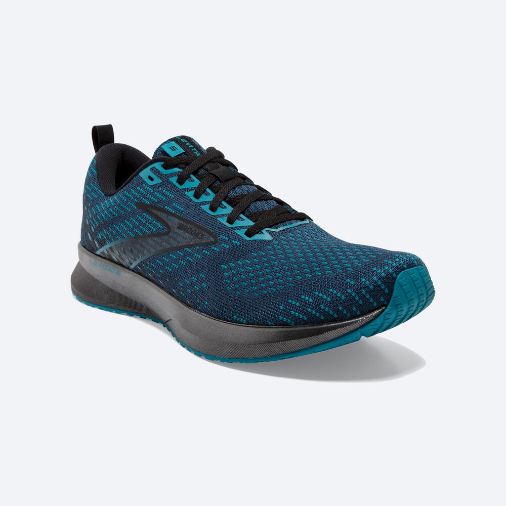 Brooks Levitate 5 Férfi Futócipő Barna/Türkiz/Fekete | HU368942