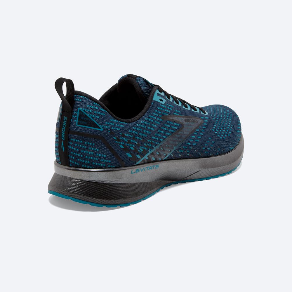 Brooks Levitate 5 Férfi Futócipő Barna/Türkiz/Fekete | HU368942