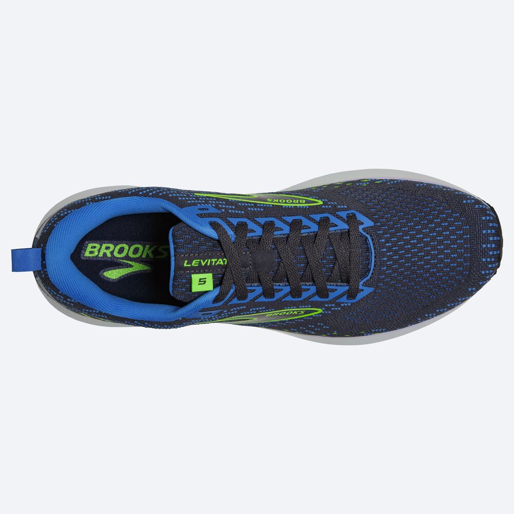 Brooks Levitate 5 Férfi Futócipő Kék/Zöld | HU243905