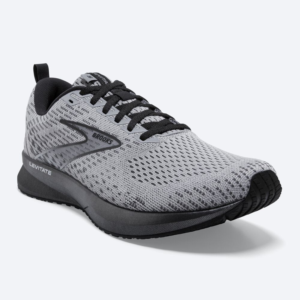 Brooks Levitate 5 Férfi Futócipő Szürke/Fekete | HU809247