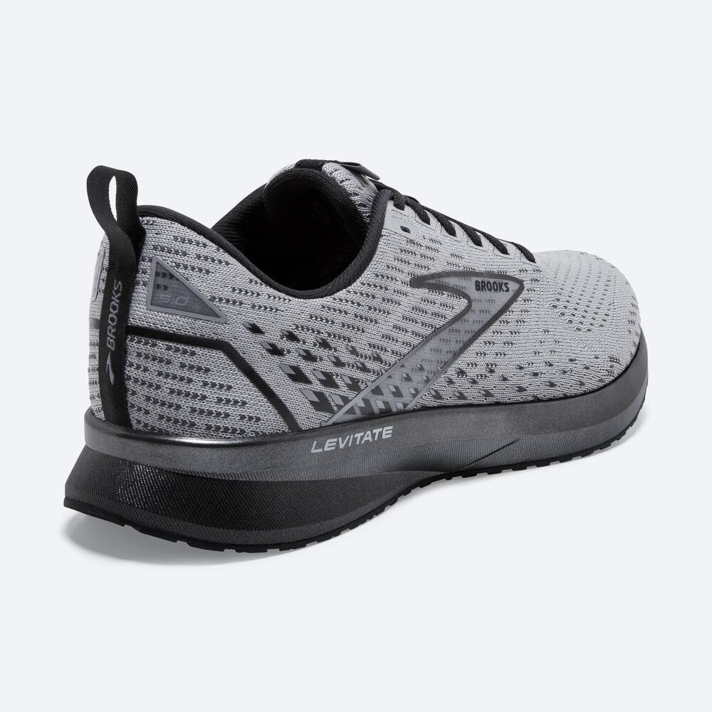 Brooks Levitate 5 Férfi Futócipő Szürke/Fekete | HU809247