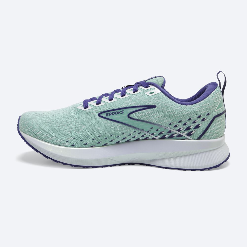 Brooks Levitate 5 Női Futócipő Zöld/Sötétkék Kék/Fehér | HU417369