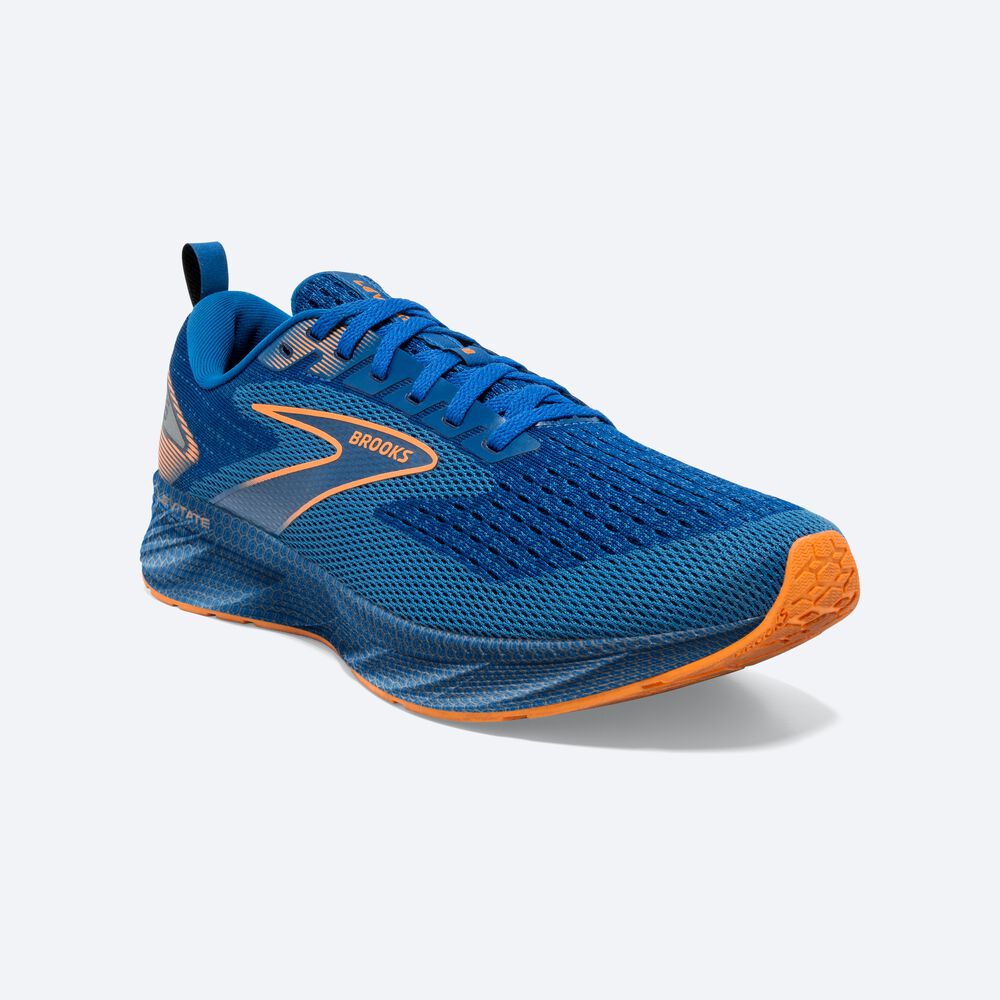 Brooks Levitate 6 Férfi Futócipő Kék/Narancssárga | HU709458