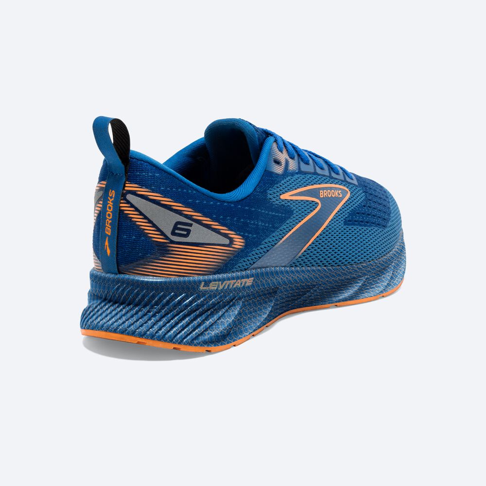 Brooks Levitate 6 Férfi Futócipő Kék/Narancssárga | HU709458