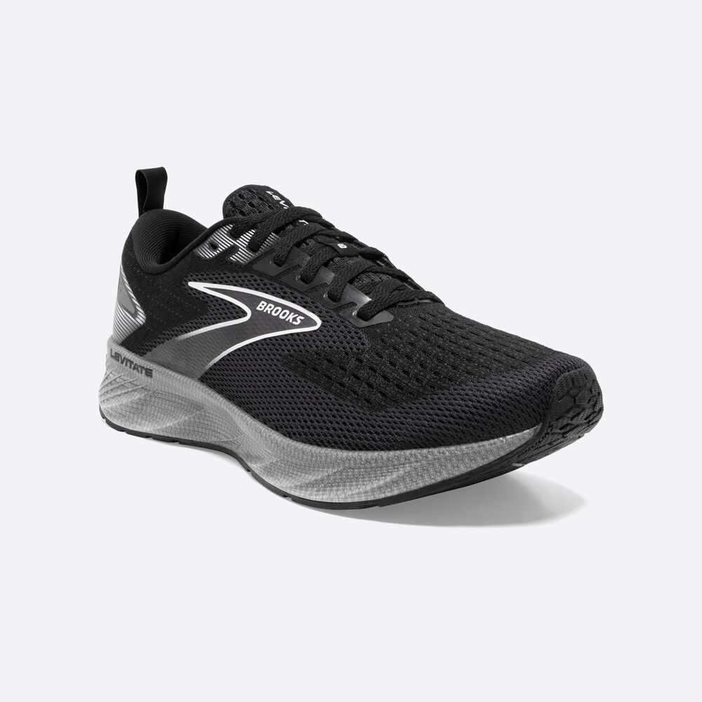 Brooks Levitate 6 Női Futócipő Fekete/Fehér | HU236947