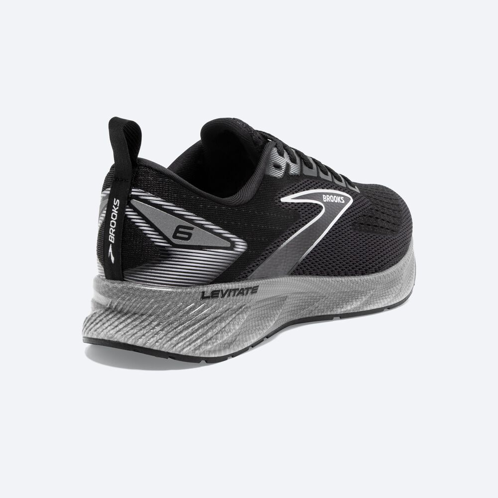 Brooks Levitate 6 Női Futócipő Fekete/Fehér | HU236947