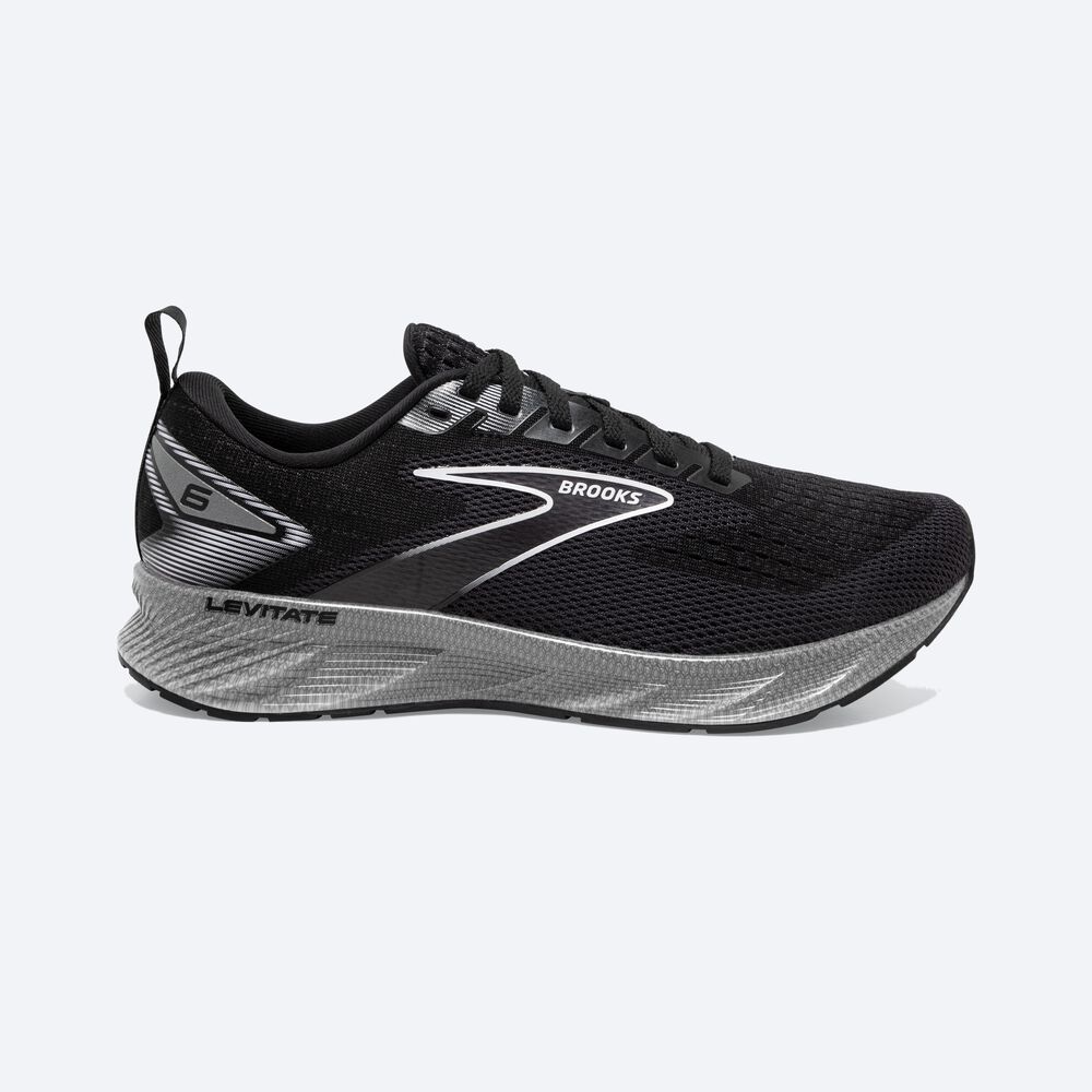 Brooks Levitate 6 Női Futócipő Fekete/Fehér | HU236947