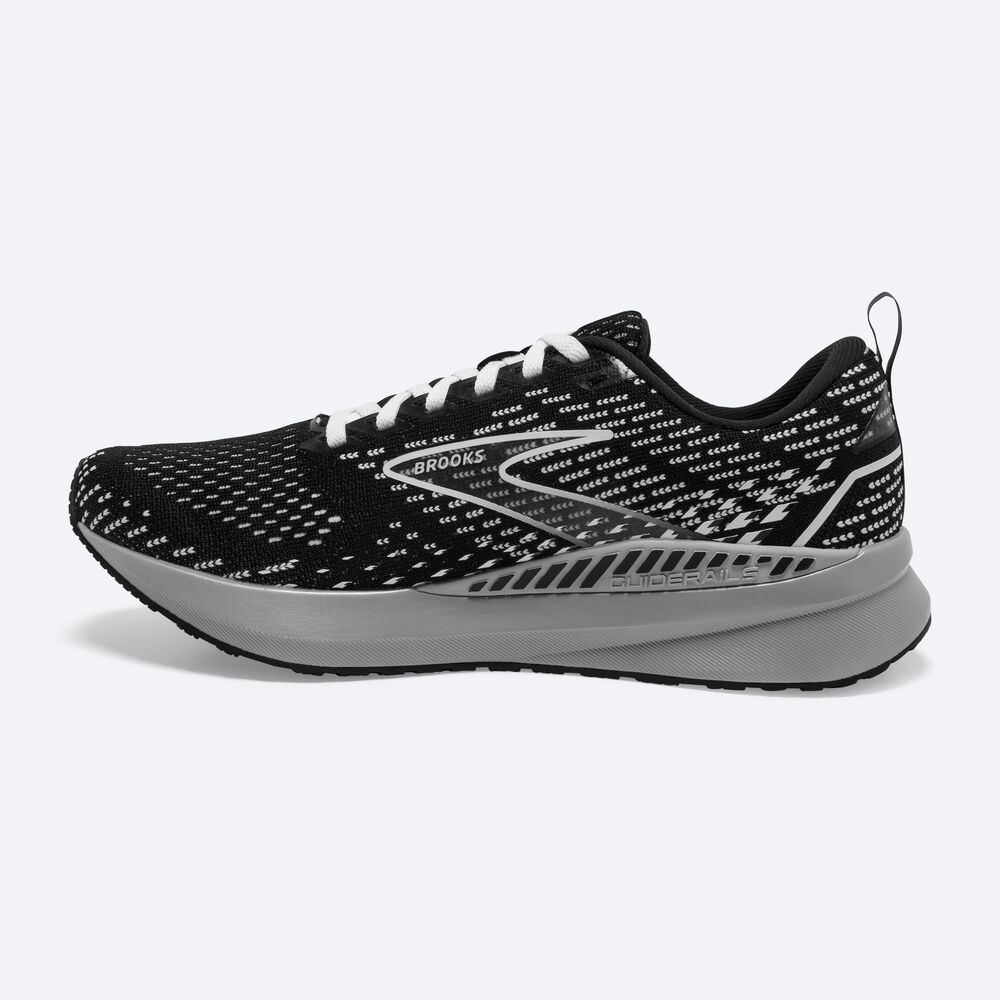 Brooks Levitate GTS 5 Női Futócipő Fekete/Szürke/Fehér | HU631807