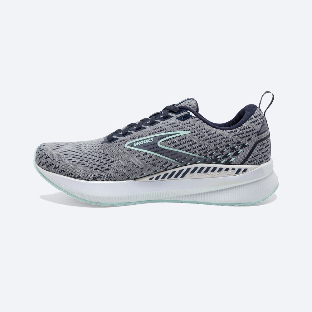 Brooks Levitate GTS 5 Női Futócipő Szürke/Sötétkék/Kék | HU907285