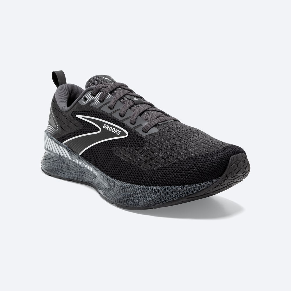 Brooks Levitate GTS 6 Férfi Futócipő Fekete/Fehér | HU095381