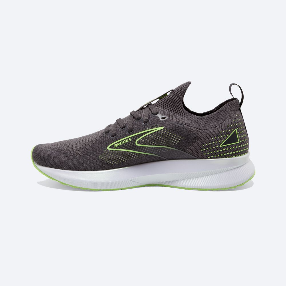 Brooks Levitate StealthFit 5 Férfi Futócipő Fekete/Zöld | HU275910