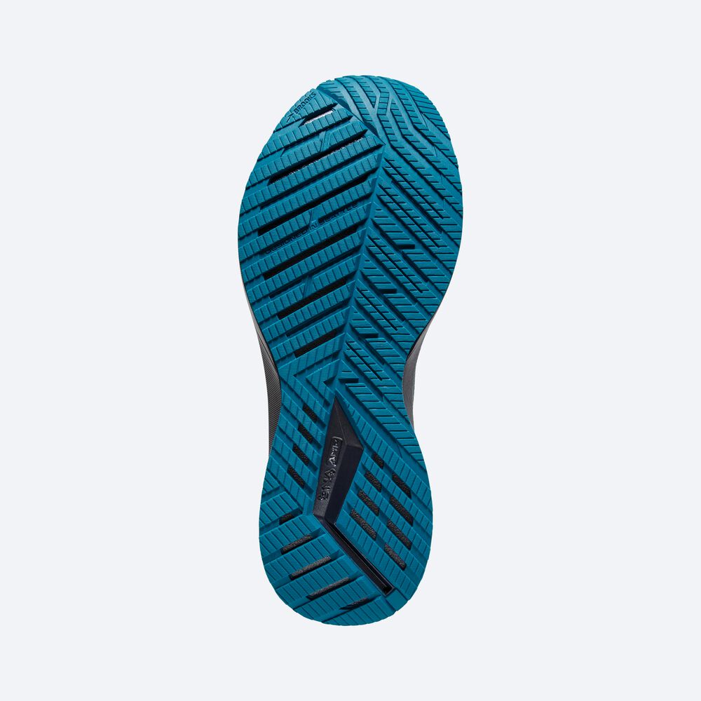 Brooks Levitate StealthFit 5 Férfi Futócipő Fekete/Türkiz | HU421038