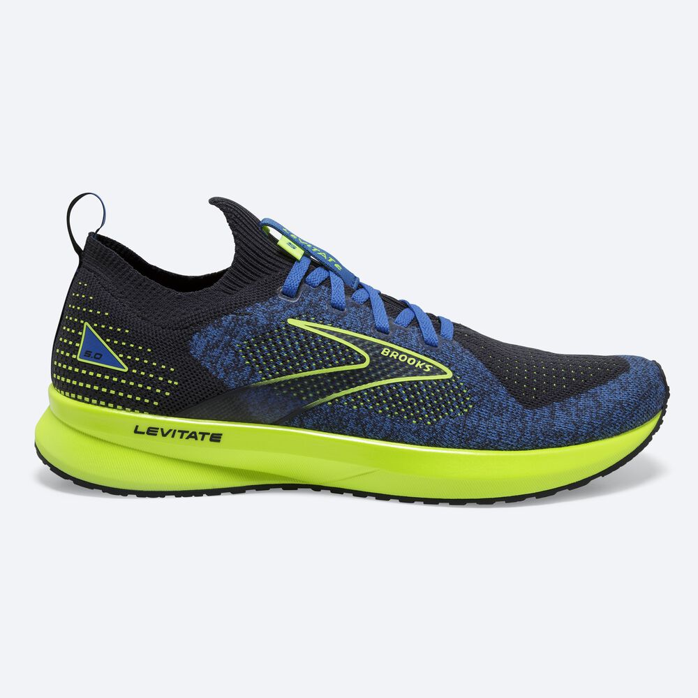 Brooks Levitate StealthFit 5 Férfi Futócipő Kék | HU835120