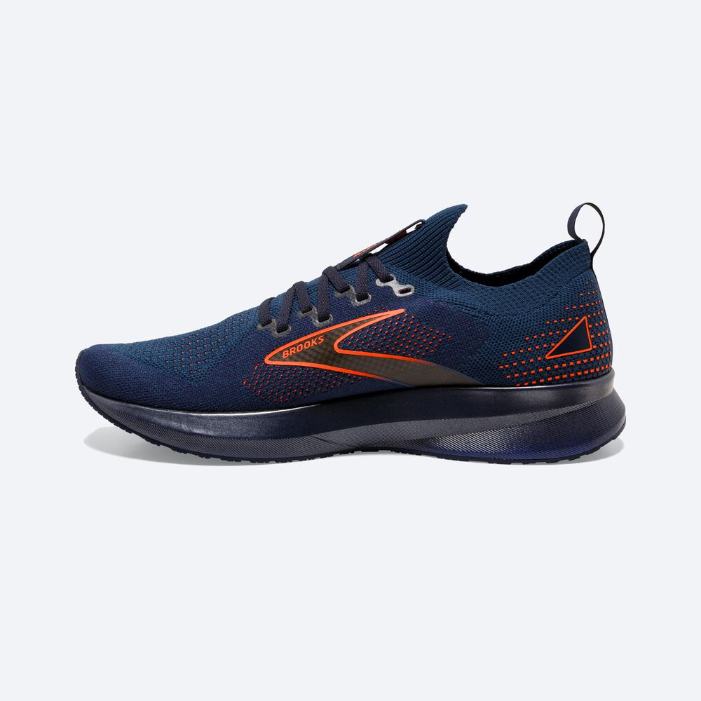 Brooks Levitate StealthFit 5 Férfi Futócipő Sötétkék/Barna | HU937860