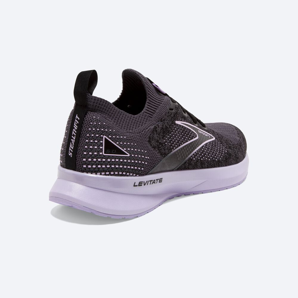 Brooks Levitate StealthFit 5 Női Futócipő Fekete | HU250968