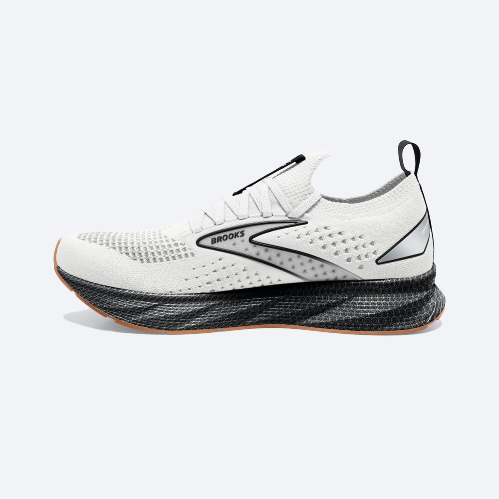 Brooks Levitate StealthFit 6 Férfi Futócipő Fehér/Fekete | HU213750