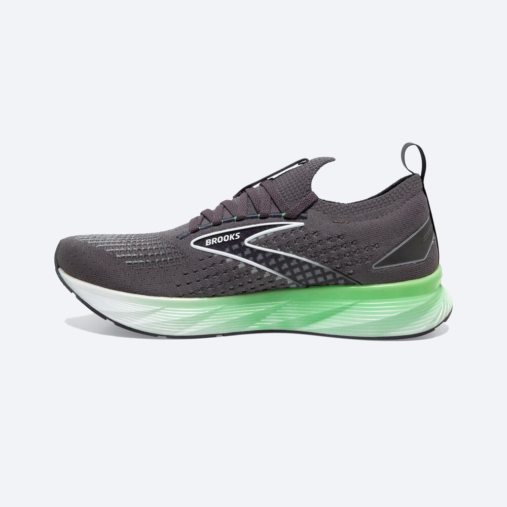 Brooks Levitate StealthFit 6 Férfi Futócipő Fekete/Zöld/Fehér | HU851237