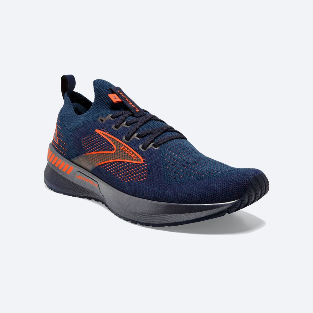 Brooks Levitate StealthFit GTS 5 Férfi Futócipő Sötétkék/Barna | HU643279