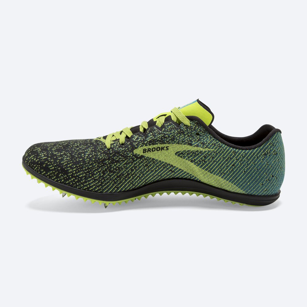 Brooks Mach 19 Férfi Szöges Cipő Fekete/Kék | HU913068