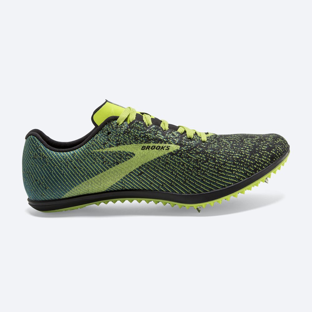 Brooks Mach 19 Férfi Szöges Cipő Fekete/Kék | HU913068