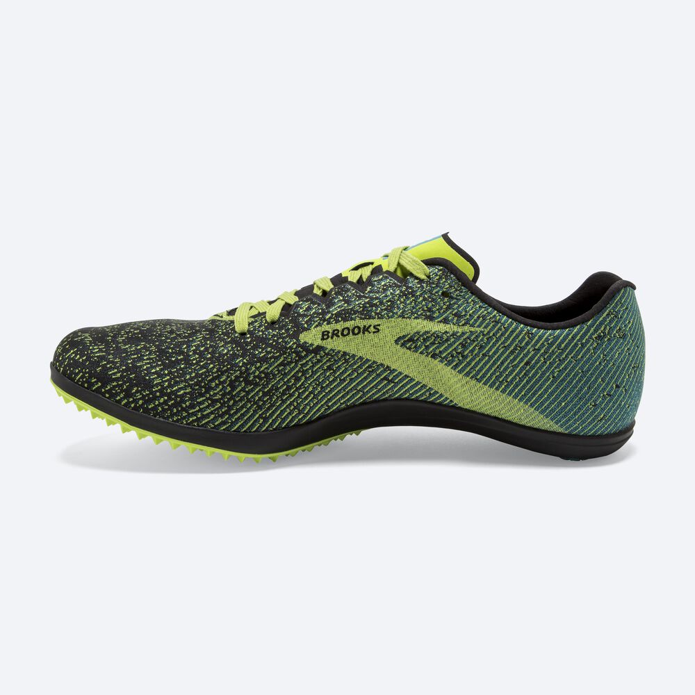 Brooks Mach 19 Spikeless Férfi Szöges Cipő Fekete/Kék | HU706519