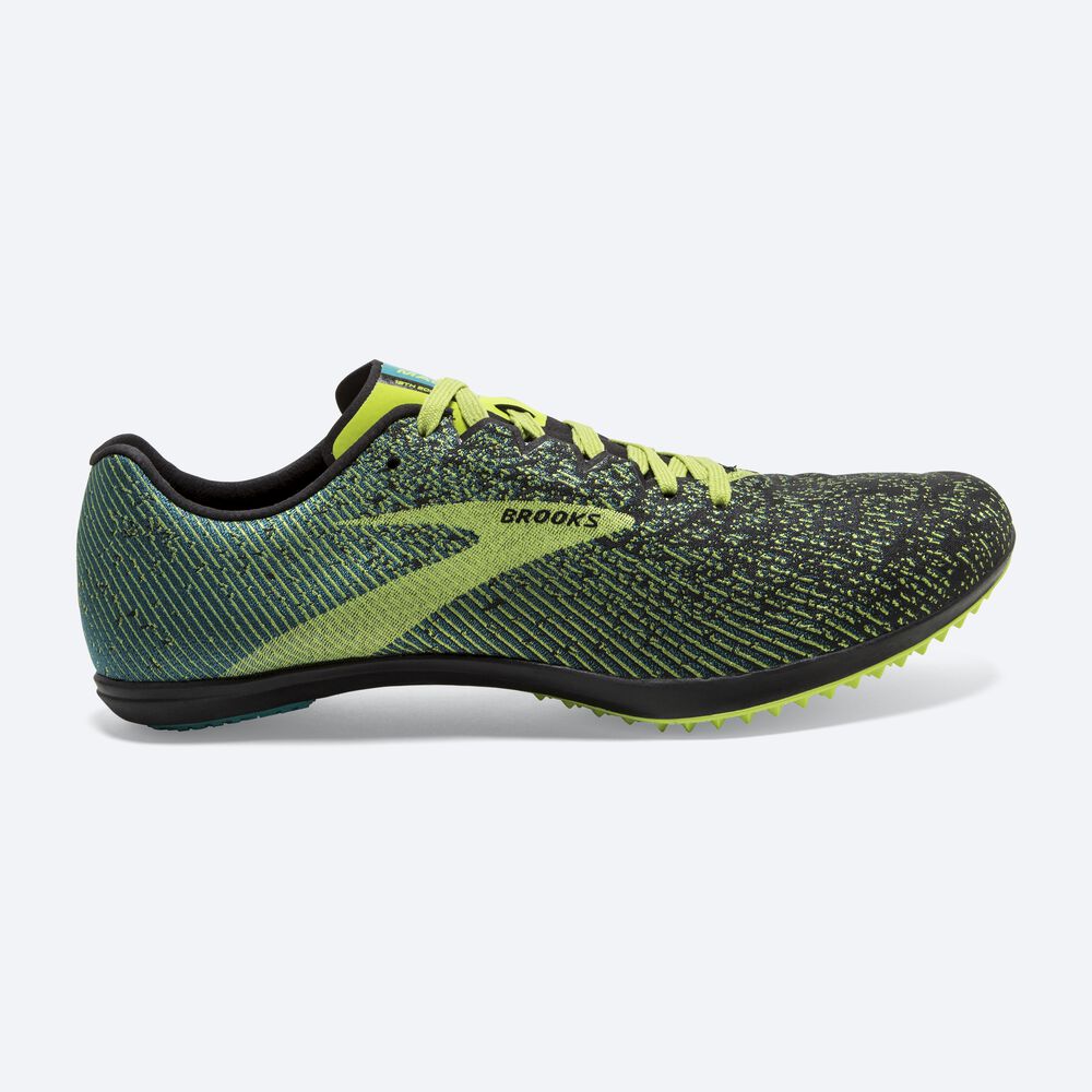 Brooks Mach 19 Spikeless Férfi Szöges Cipő Fekete/Kék | HU706519